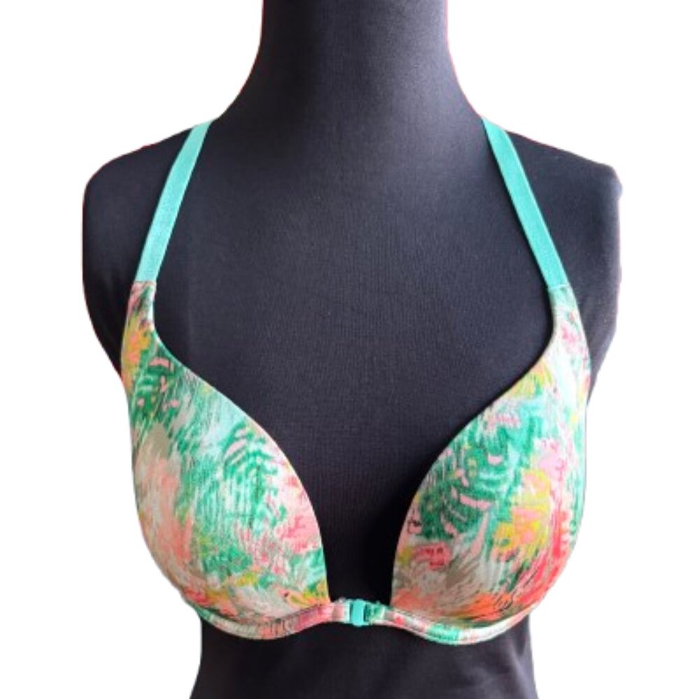 Victoria's Secret Very Sexy Push-up Pigeonnant Bra, Front Closure, Padded, 32DD